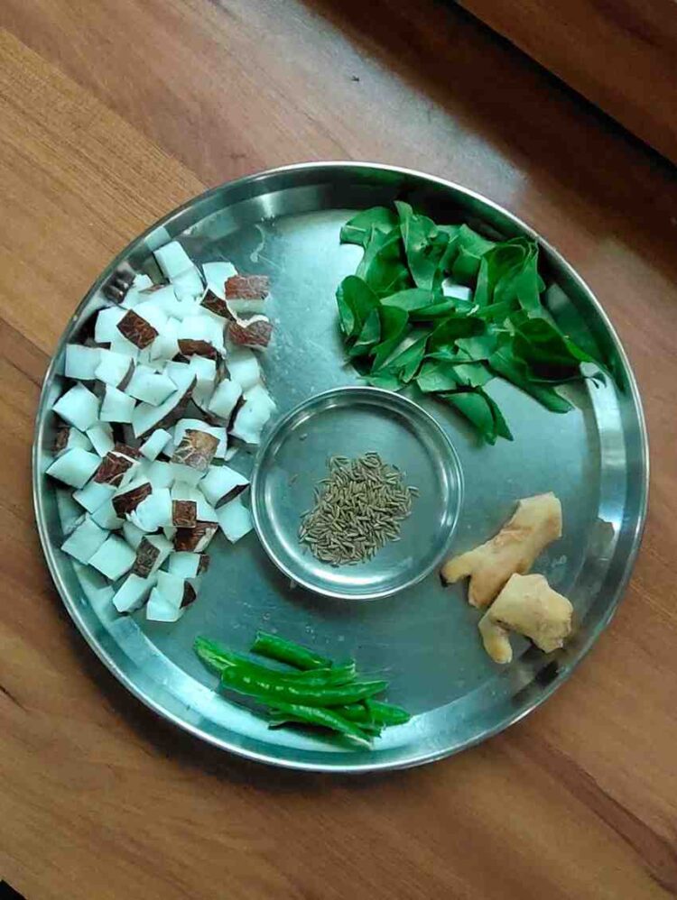 Avial Coconut paste ingredients