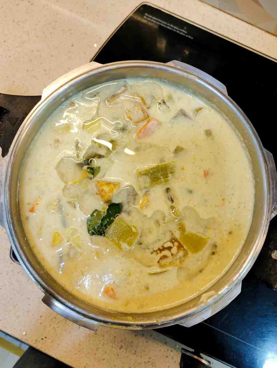 Tamil Nadu-Style Avial is a traditional South Indian dish, known for its vibrant yellow hue and tangy flavor. This wholesome recipe combines a variety of fresh vegetables, coconut, and yogurt, creating a unique and delicious curry.