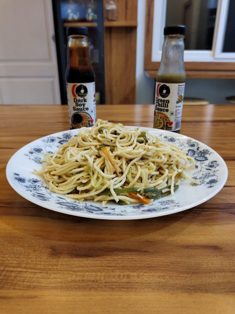 Veg. Hakka Noodles Recipe