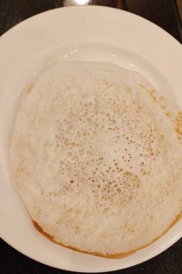 Appam, Kerala Palappam or Hoppers is a delightful pancake.