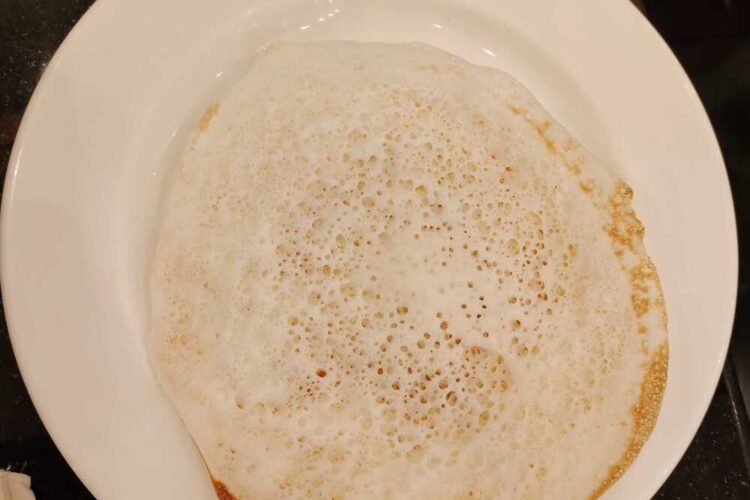 Appam, Kerala Palappam or Hoppers is a delightful pancake.