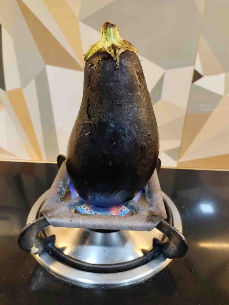 Roasting Baingan Roasting Baingan