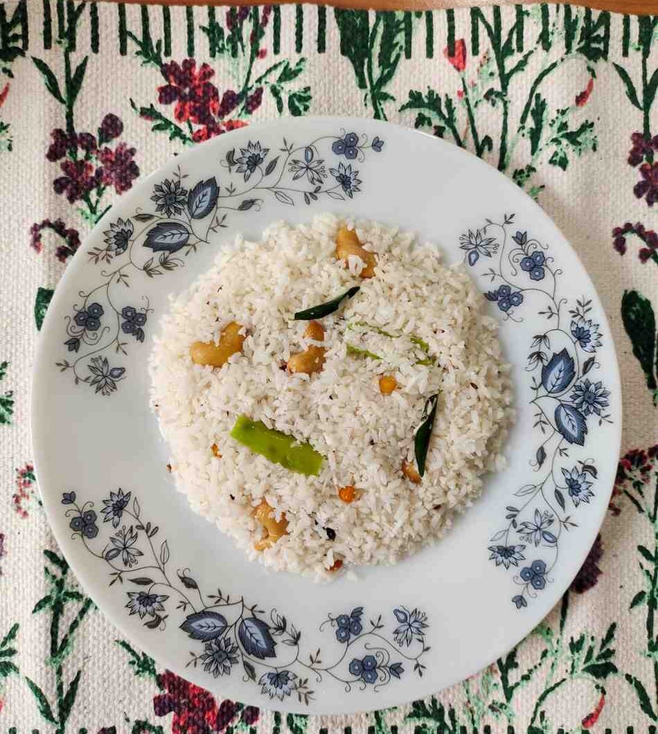 Coconut Rice Recipe: Thengai Sadam