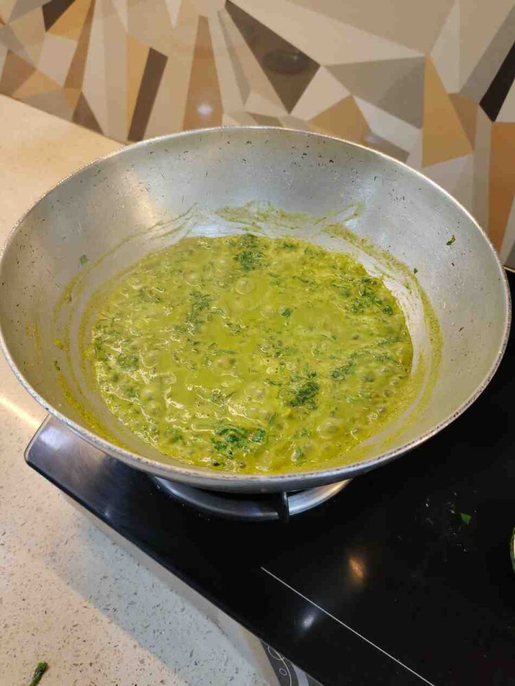 Palak Bhaji Recipe Final Step