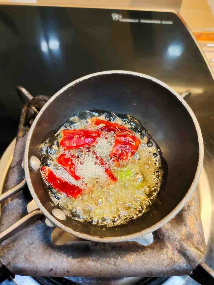 Dahi Chutney Preparation
