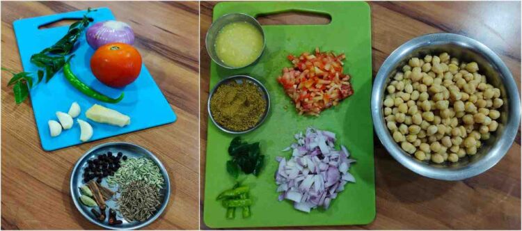 Punjabi Chole Ingredients