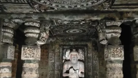 Ajanta Cave 2 Buddha Shrine