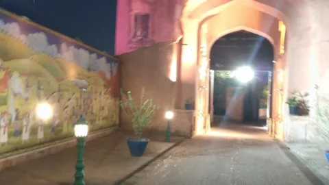 Lit gateway of Gobindgarh Fort, Amritsar