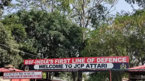 Welcome to JCP Attari sign near Amritsar