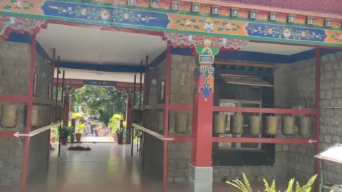 Prayer wheels at Norbulingka