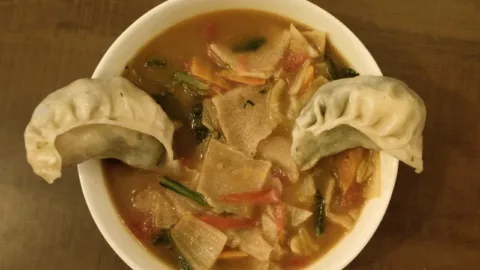 Thukpa and momos